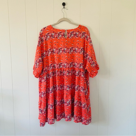 White Birch Red Floral Midi Dress - Picture 8 of 11